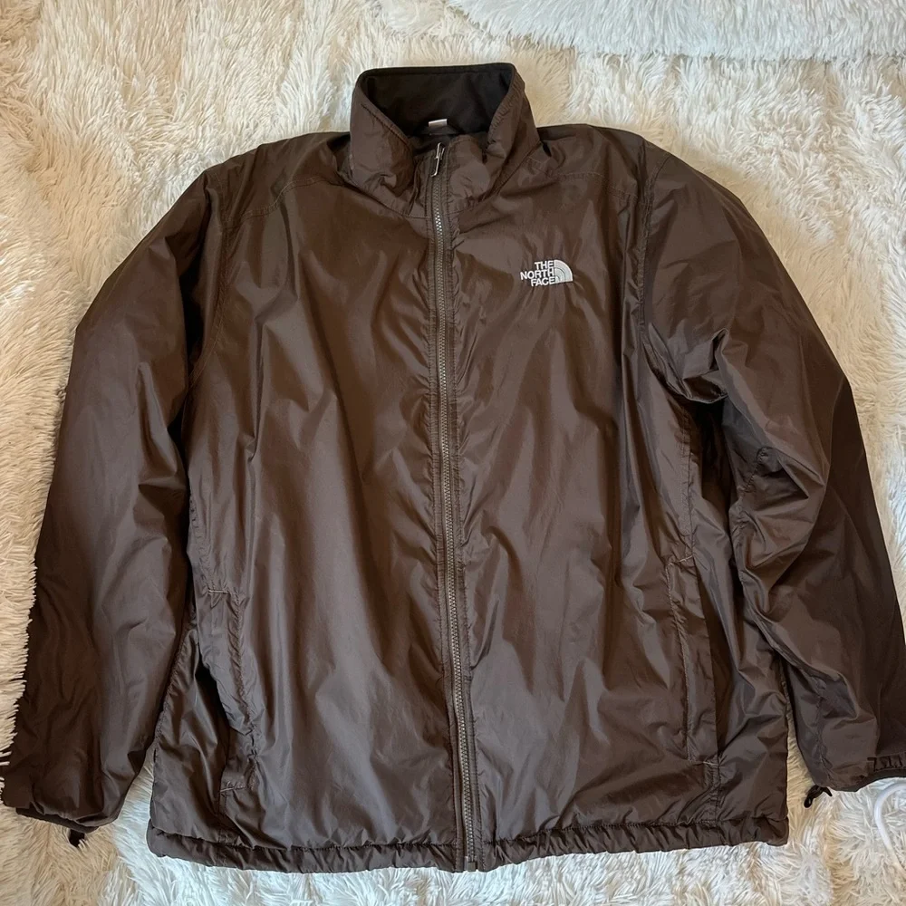 THE NORTH FACE Men’s Brown Lightweight Full Zip Jacket Outdoor Large